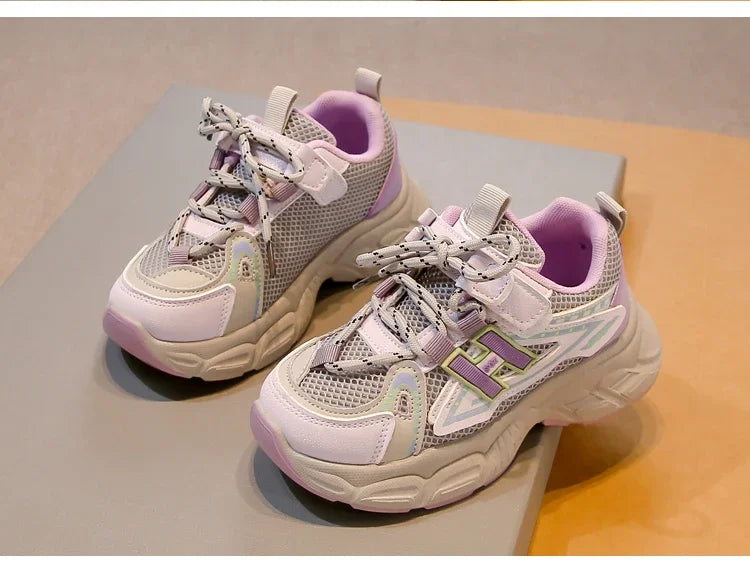 Boys & Girls Fashion Casual Sneakers Kids Flat Baby Toddler Outdoor Shoes Kids Trend Chic Running Shoes Basketball Shoes