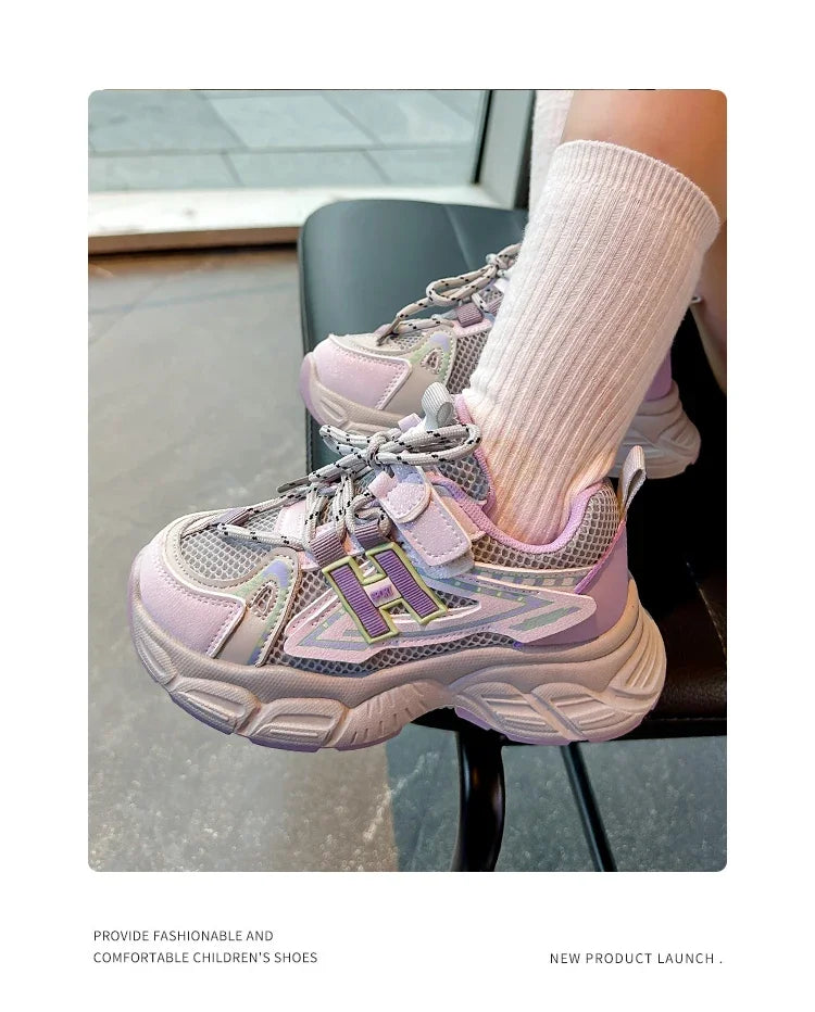 Boys & Girls Fashion Casual Sneakers Kids Flat Baby Toddler Outdoor Shoes Kids Trend Chic Running Shoes Basketball Shoes