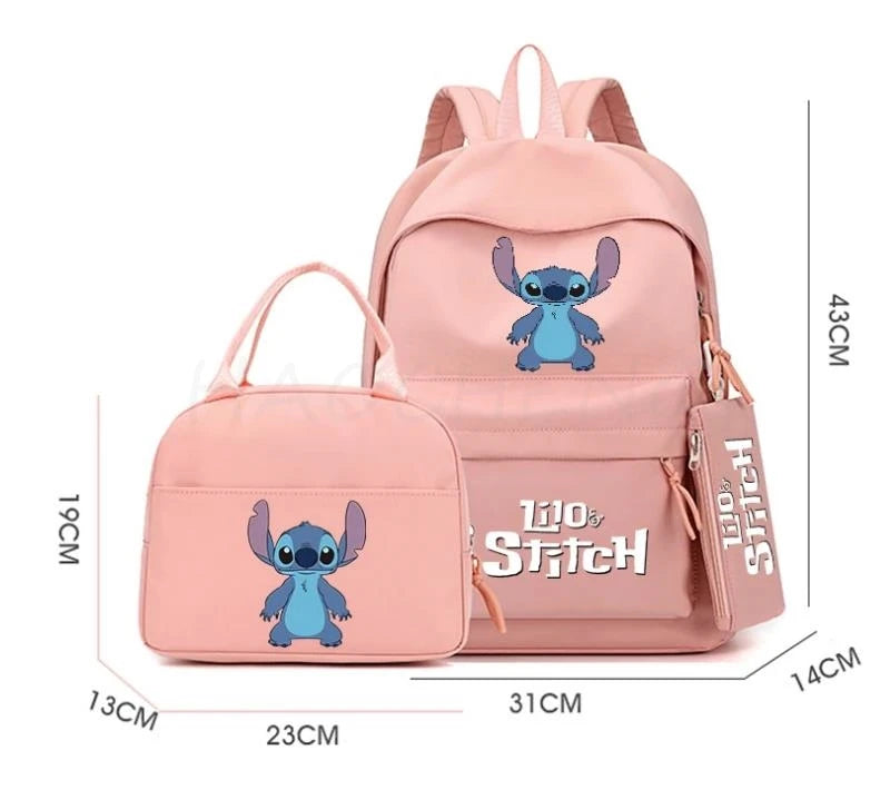 New Sprunki 3Pcs/set Student Boy Girl Schoolbag Colorful Backpack Children Teenager Cartoon School Bookbag with Lunch Bag Gift