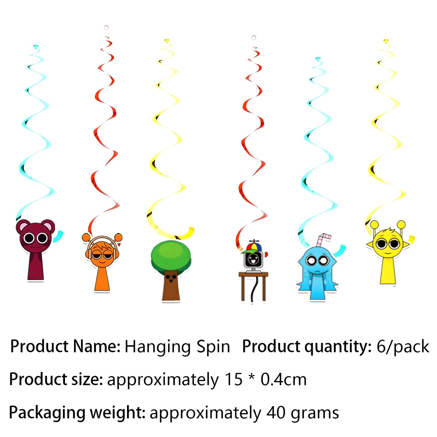 Sprunki Birthday Party Decorations Incredibox Set Game Tableware Tablecloth Plate Cup Balloon Cake Topper for Boys Girl Supplies