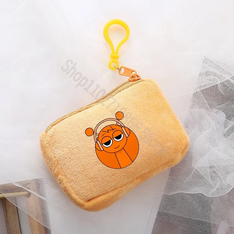 Sprunki Wallet Incredibox Cute Purse Cartoon Game Print Coin Purses Portable Large Capacity Fashion Wallets Birthday Party Gifts