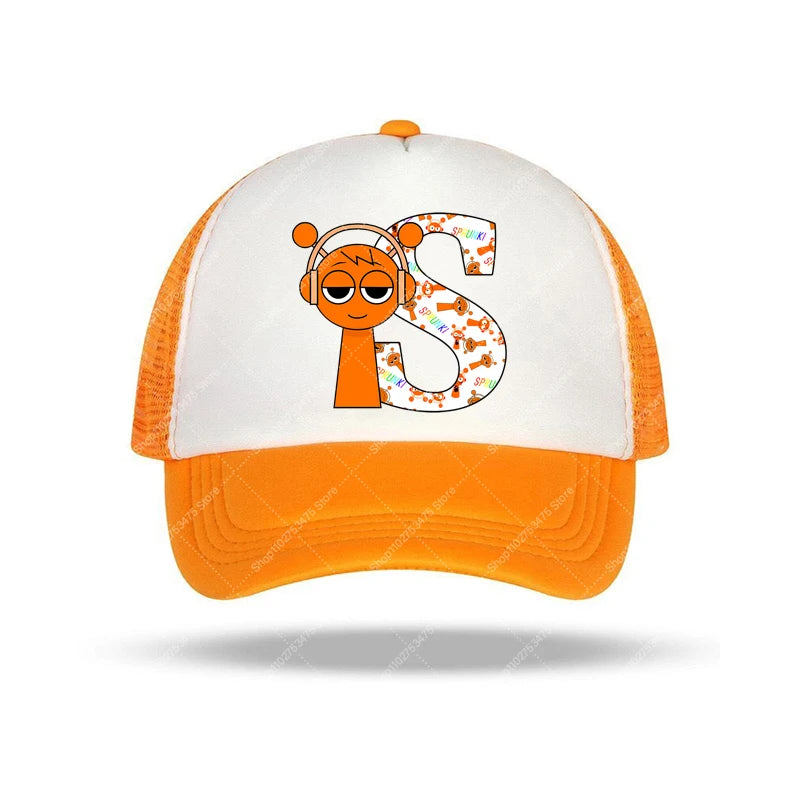 Sprunki Kids Cute Baseball Cap Children Cartoon Hats Boy Girl Anime Fashion Caps Summer Casual Hat Accessories Sunbonnet Gifts