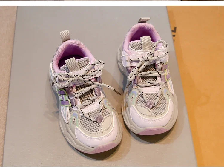 Boys & Girls Fashion Casual Sneakers Kids Flat Baby Toddler Outdoor Shoes Kids Trend Chic Running Shoes Basketball Shoes