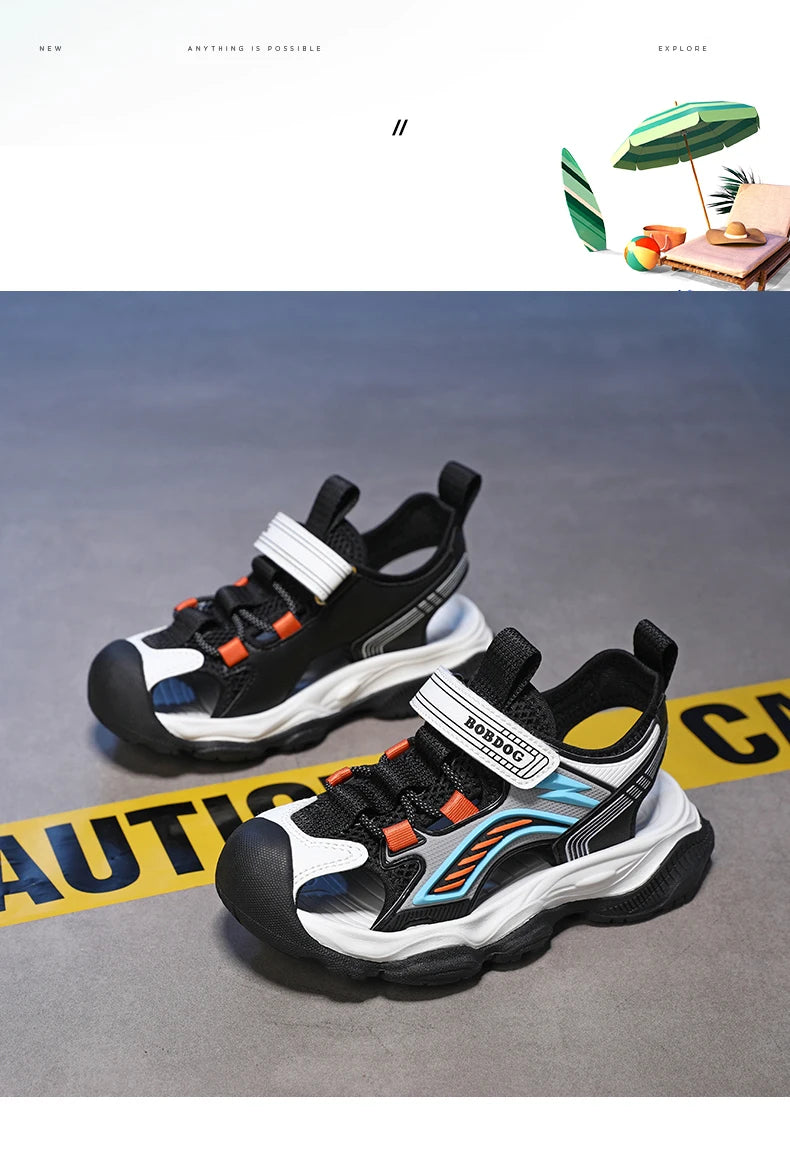 Kids Sandals Breathable Sports Shoes Anti-slip Covered Toe Summer New Arrival Children's Footwear Comfortable Lightweight