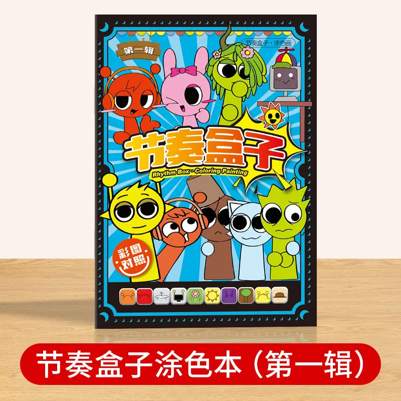 Sprunki Cartoon Sketch Copy Drawing Beginner Study Zero Foundation Sketching Album Kids Pen Control Training Book Boys Girl Gift