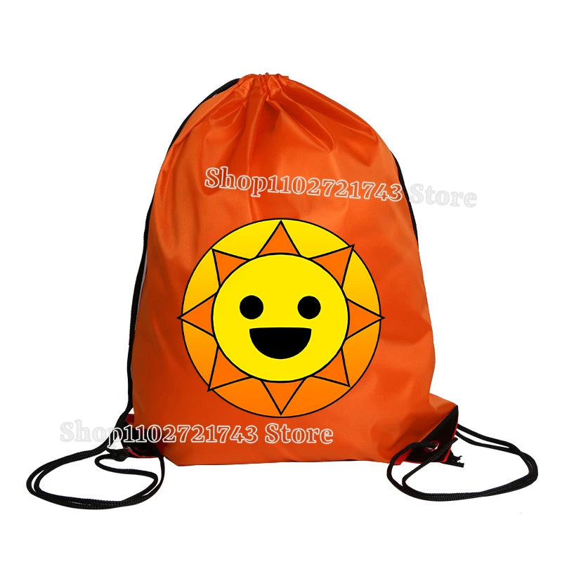 Sprunki Drawstring Backpacks for Men Women Cartoon Anime Fashion Sports Fitness Yoga Portable Pouch Students Draw String Bags