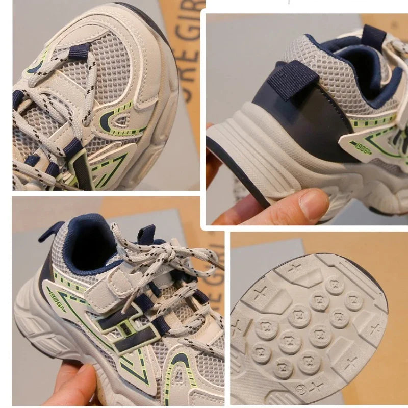 Boys & Girls Fashion Casual Sneakers Kids Flat Baby Toddler Outdoor Shoes Kids Trend Chic Running Shoes Basketball Shoes