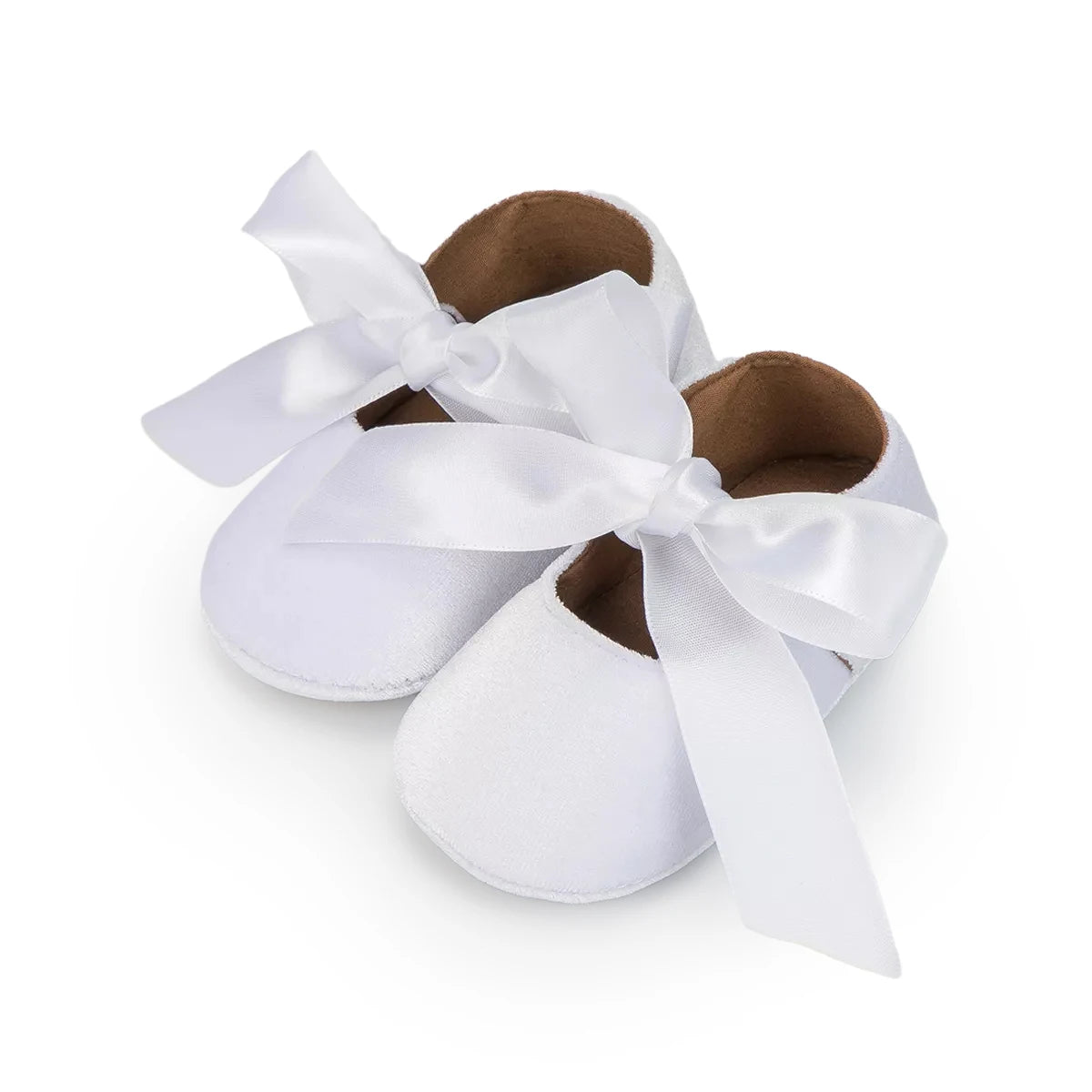 KIDSUN Baby Shoes Girls Princess Shoes Infant Toddler Non-slip Flat Soft-sole Cotton Rubber Cute Bow-knot First Walkers Newborn