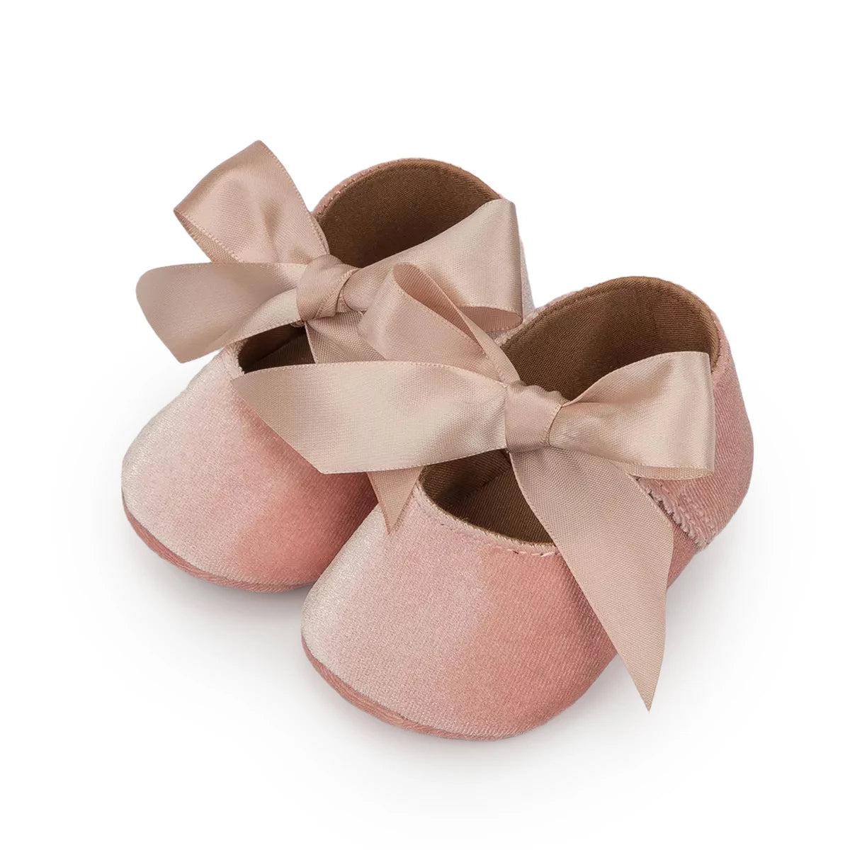 KIDSUN Baby Shoes Girls Princess Shoes Infant Toddler Non-slip Flat Soft-sole Cotton Rubber Cute Bow-knot First Walkers Newborn