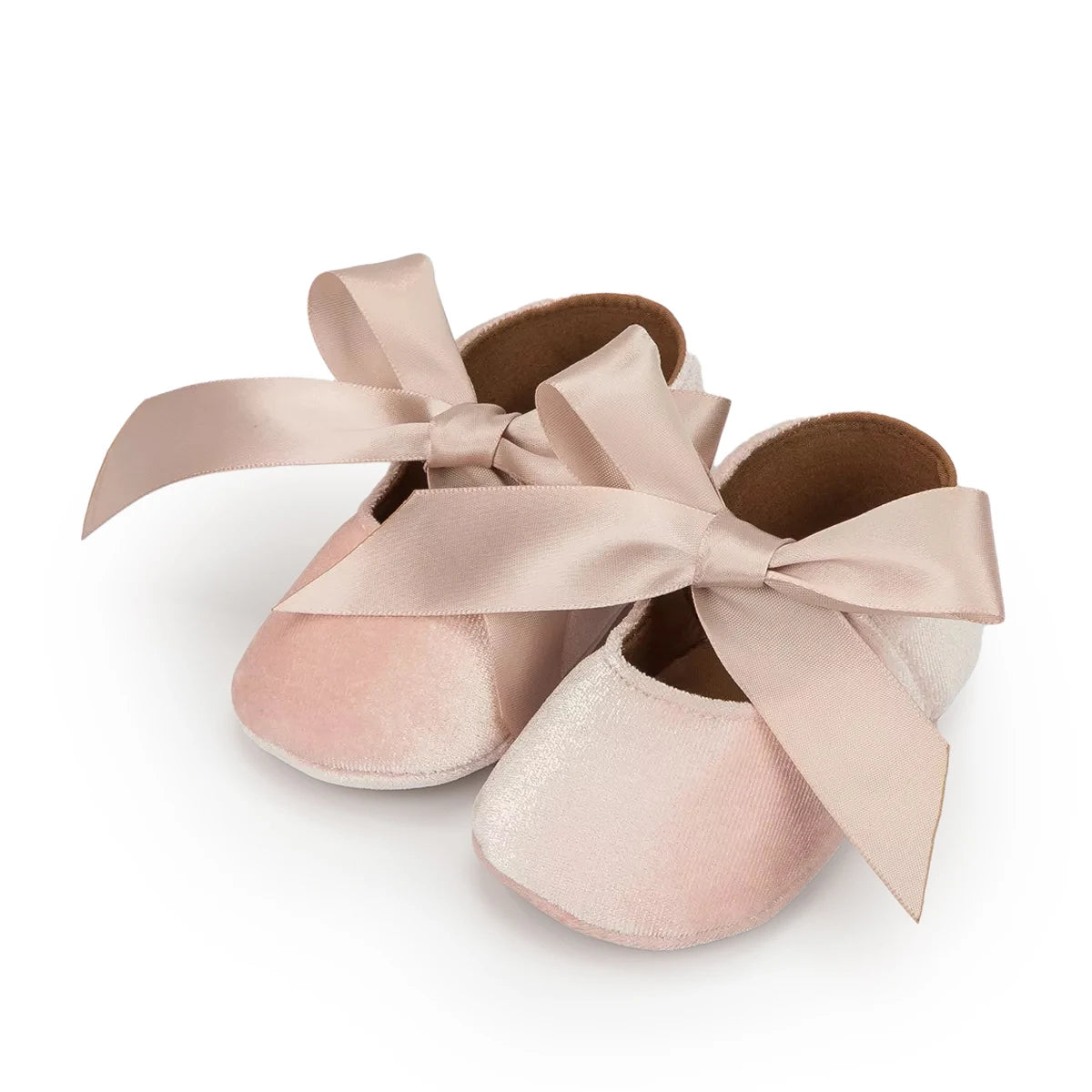KIDSUN Baby Shoes Girls Princess Shoes Infant Toddler Non-slip Flat Soft-sole Cotton Rubber Cute Bow-knot First Walkers Newborn