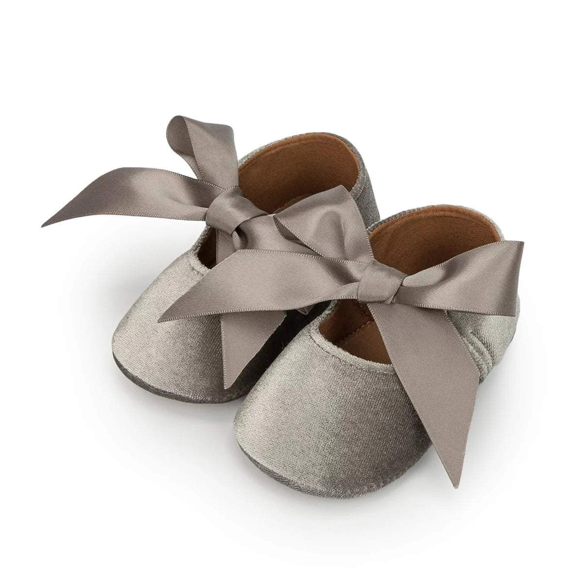 KIDSUN Baby Shoes Girls Princess Shoes Infant Toddler Non-slip Flat Soft-sole Cotton Rubber Cute Bow-knot First Walkers Newborn