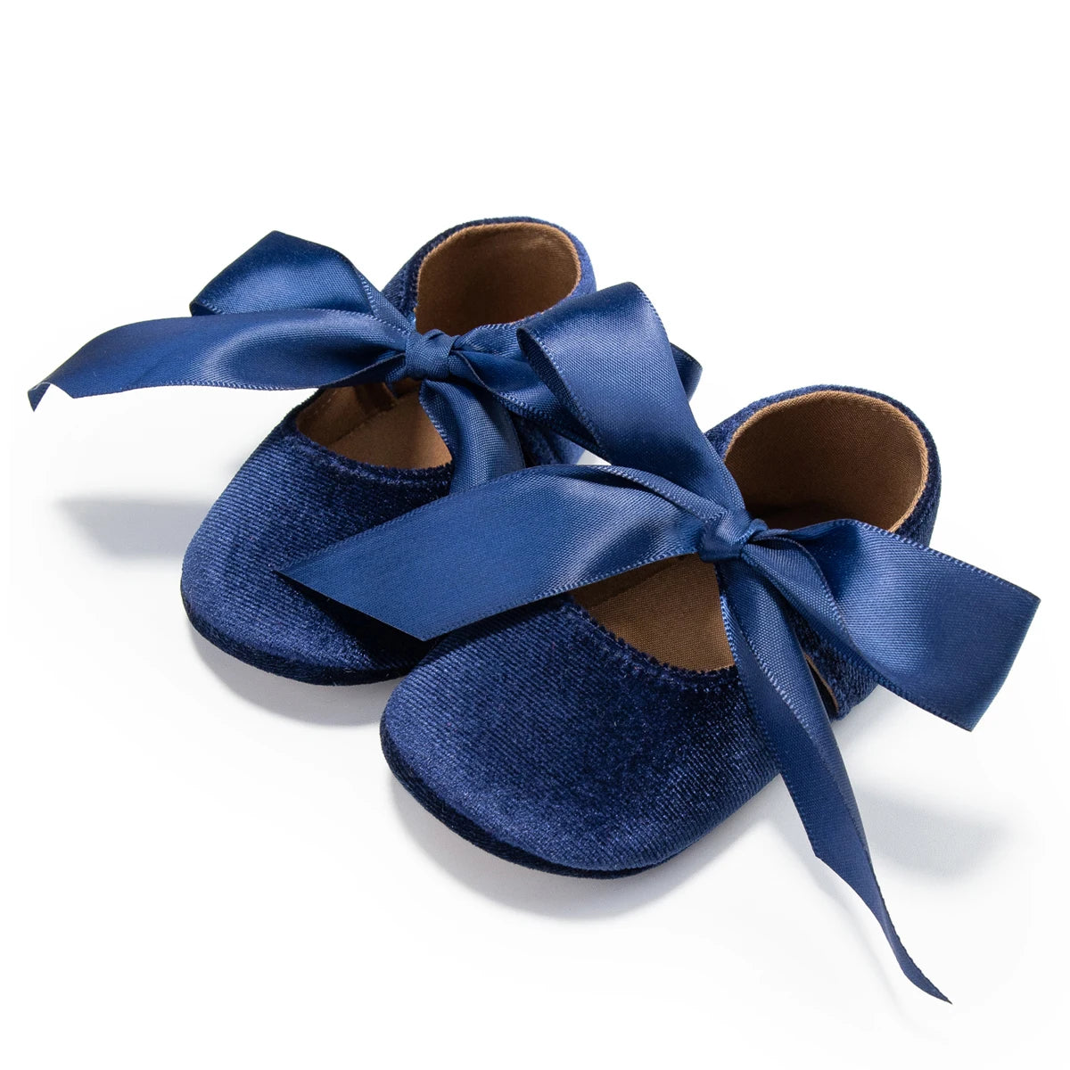 KIDSUN Baby Shoes Girls Princess Shoes Infant Toddler Non-slip Flat Soft-sole Cotton Rubber Cute Bow-knot First Walkers Newborn