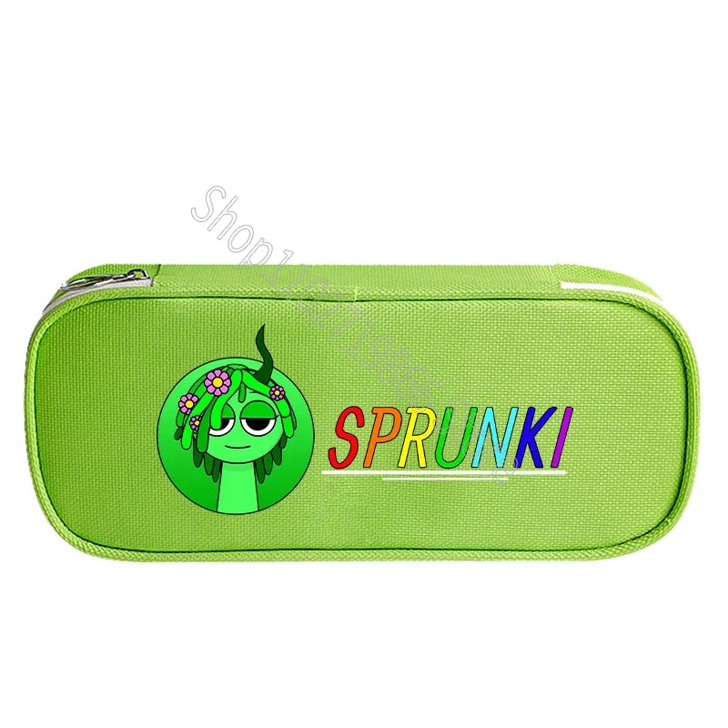 Sprunki Incredibox Cute Stationery Fashion Pencil Cases Cartoon Anime Game Print Bags School Office Supplies Pen Bag Party Gifts