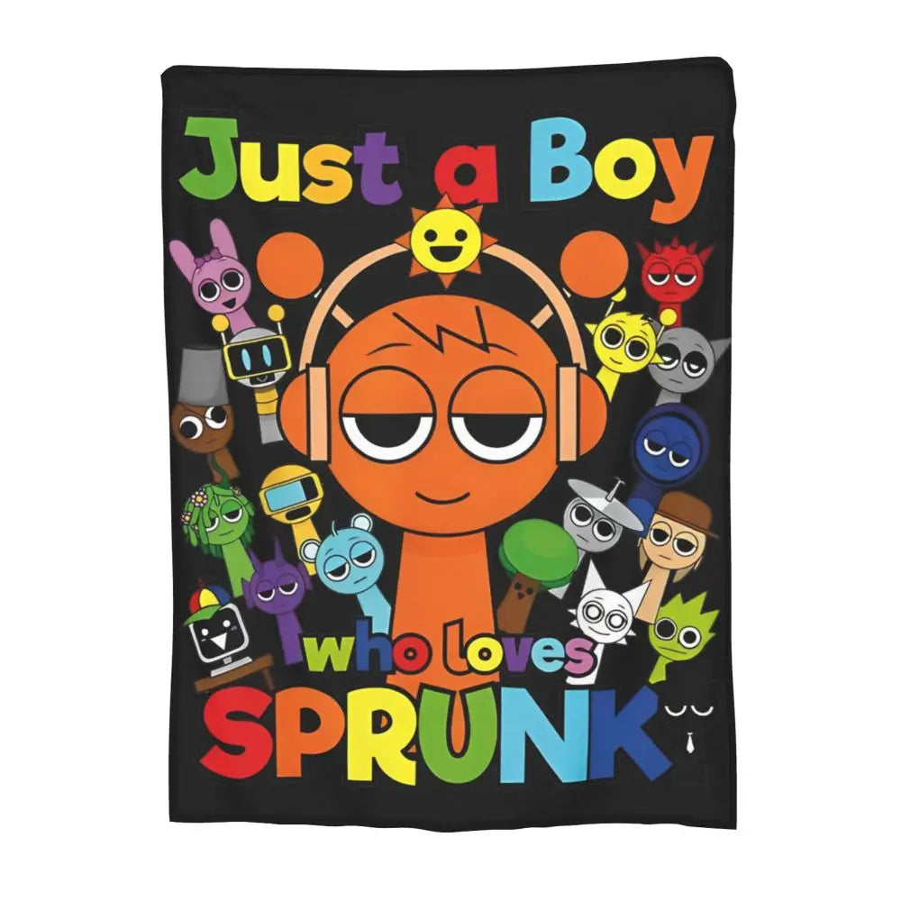 Sprunki Blanket Super Soft Warm Throw Blankets for Sofa Multiple Sizes Bedspreads