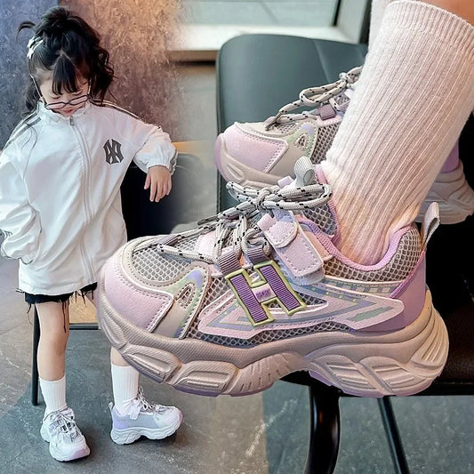 Boys & Girls Fashion Casual Sneakers Kids Flat Baby Toddler Outdoor Shoes Kids Trend Chic Running Shoes Basketball Shoes