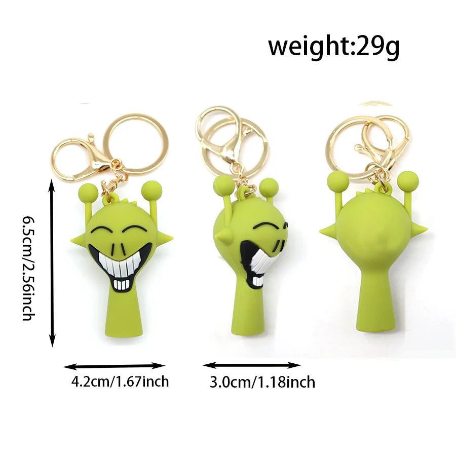 Cross Border Sprunki Rhythm Box Keychain, Game Peripheral Cartoon Pendant, Decorative Keychain Ring
