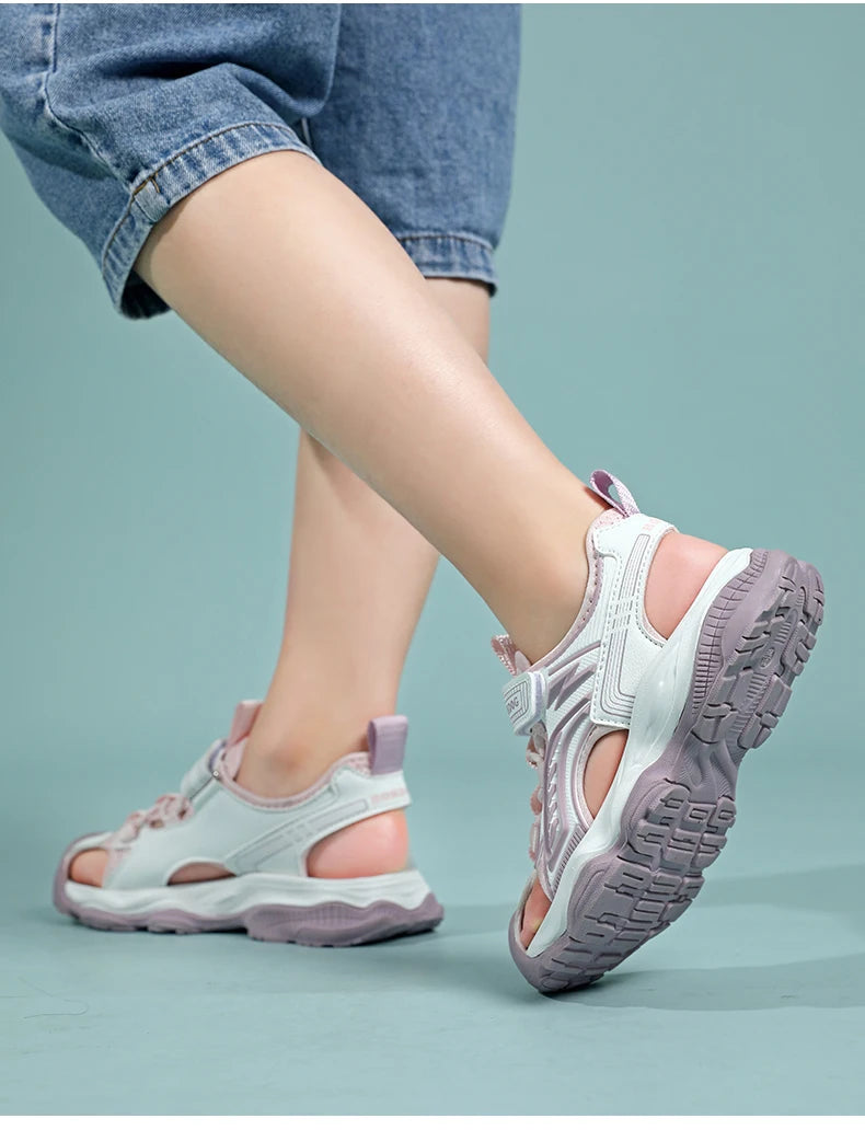 Kids Sandals Breathable Sports Shoes Anti-slip Covered Toe Summer New Arrival Children's Footwear Comfortable Lightweight