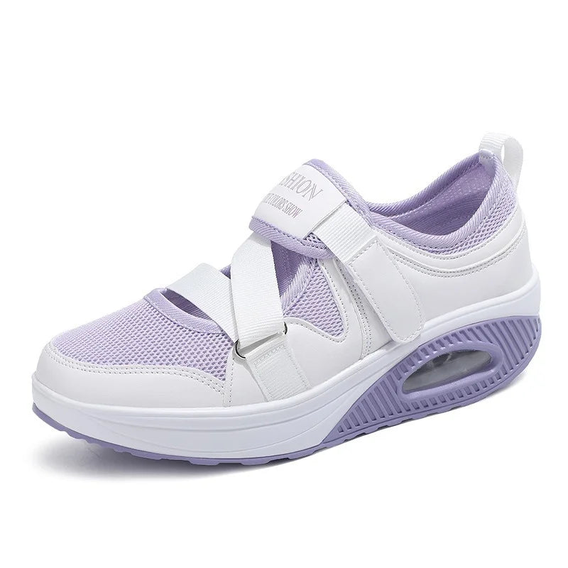 Women's Shoes 2022 Fashion Breathable Wedge Air Sneakers Lightweight Platform Sport Shoes Summer Woman Vulcanize Shoes
