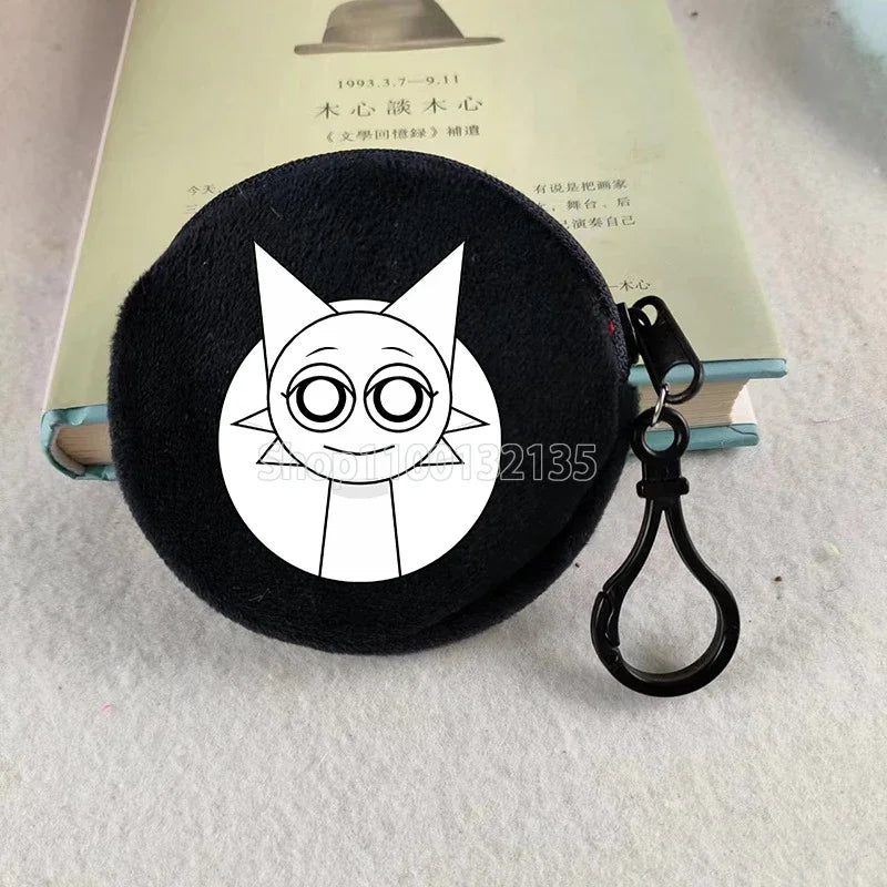 Sprunki Coin Purse Wallet Kawaii Game Cartoon Anime Portable Money Coin Storage Bag Cute Mini Card Purses Key Organiser Gifts