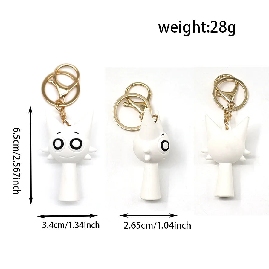Cross Border Sprunki Rhythm Box Keychain, Game Peripheral Cartoon Pendant, Decorative Keychain Ring