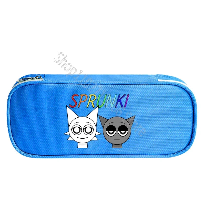 Sprunki Incredibox Cute Stationery Fashion Pencil Cases Cartoon Anime Game Print Bags School Office Supplies Pen Bag Party Gifts