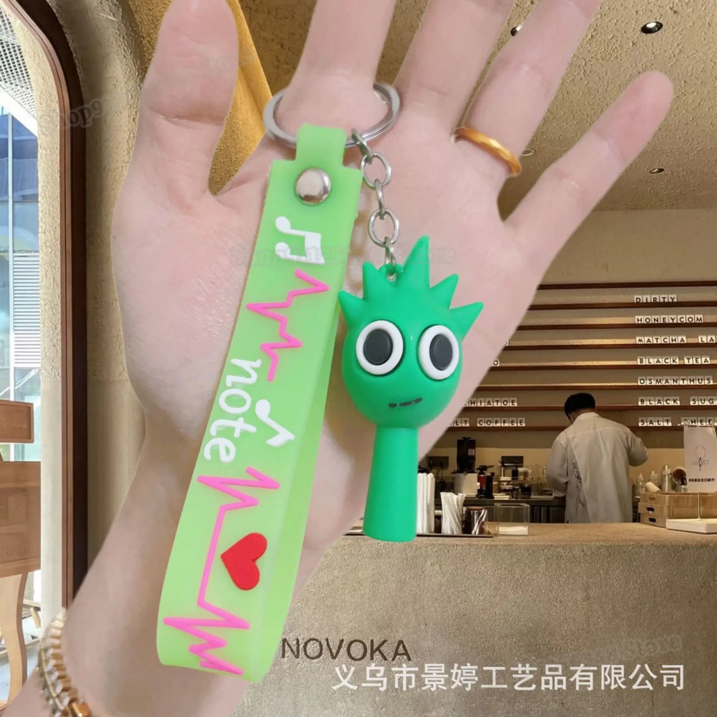 Cartoon Sprunki Keychains for Kids Backpack Keyrings PVC Key Chains Men Women Car Pendants Rings Game Charms Accessories Gift