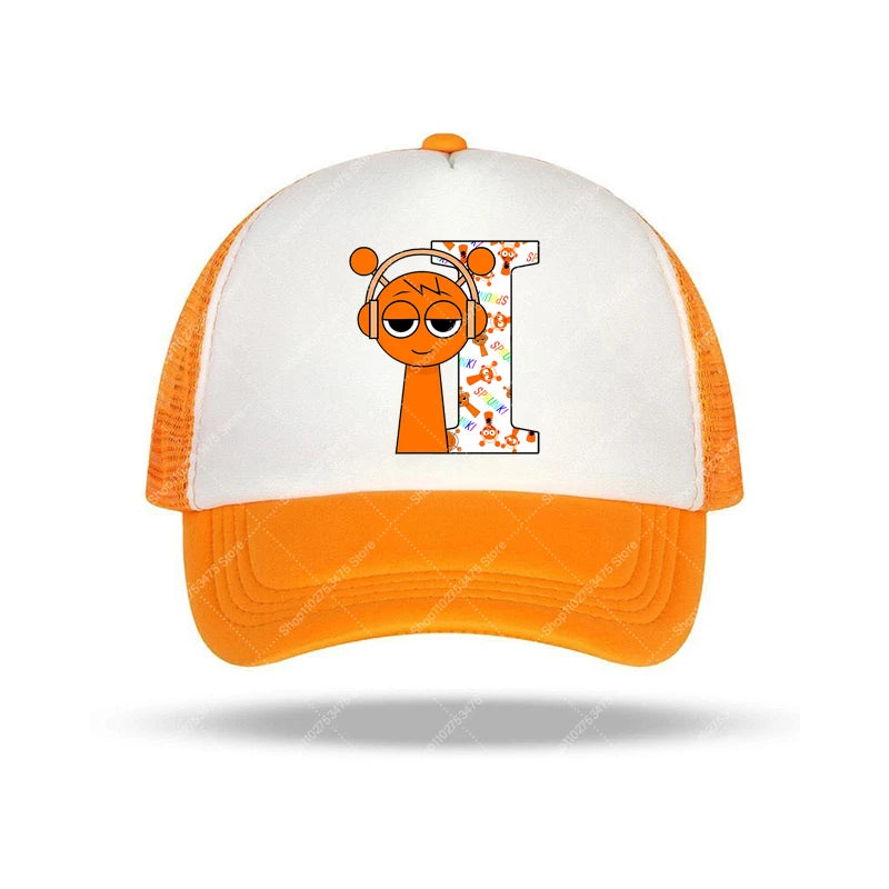 Sprunki Kids Cute Baseball Cap Children Cartoon Hats Boy Girl Anime Fashion Caps Summer Casual Hat Accessories Sunbonnet Gifts