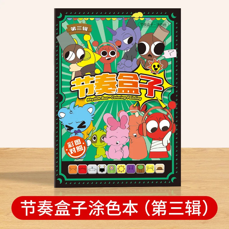 Sprunki Cartoon Sketch Copy Drawing Beginner Study Zero Foundation Sketching Album Kids Pen Control Training Book Boys Girl Gift