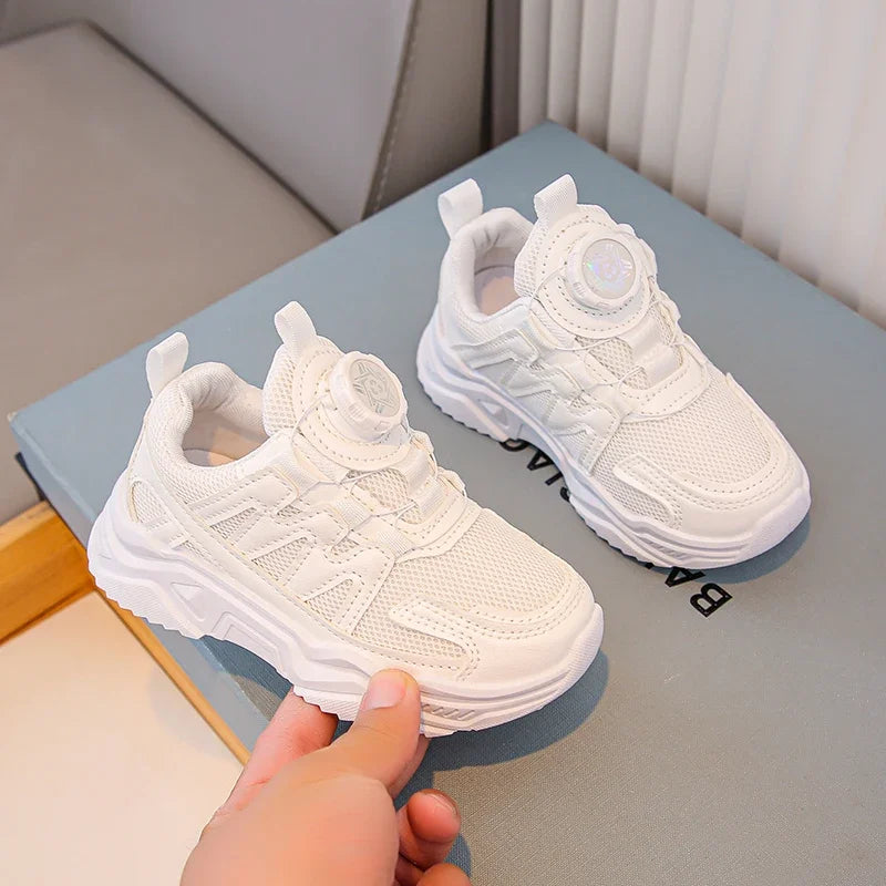 Kids Shoes for Boy Spring Autumn School Children White School Tennis Sneakers Breathable Fashion Girls Chunky Basketball Shoes