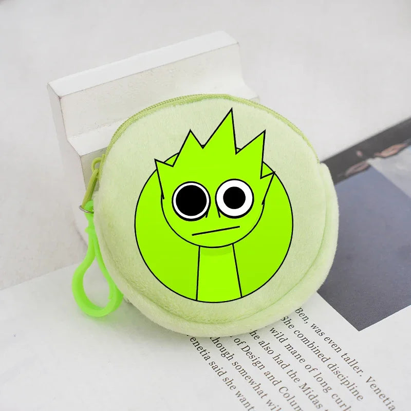 Sprunki Coin Purse Wallet Kawaii Game Cartoon Anime Portable Money Coin Storage Bag Cute Mini Card Purses Key Organiser Gifts