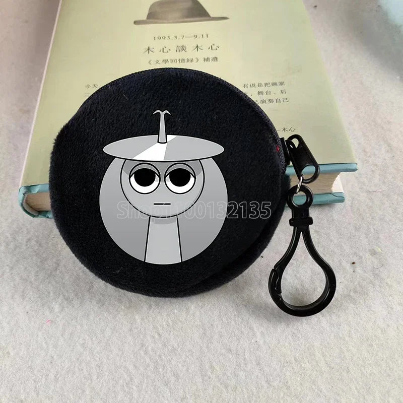 Sprunki Coin Purse Wallet Kawaii Game Cartoon Anime Portable Money Coin Storage Bag Cute Mini Card Purses Key Organiser Gifts