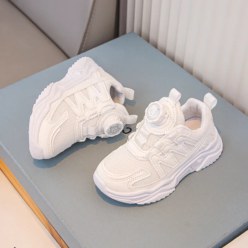 Kids Shoes for Boy Spring Autumn School Children White School Tennis Sneakers Breathable Fashion Girls Chunky Basketball Shoes