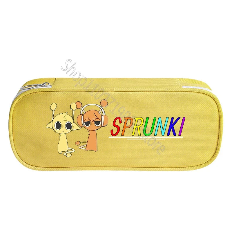 Sprunki Incredibox Cute Stationery Fashion Pencil Cases Cartoon Anime Game Print Bags School Office Supplies Pen Bag Party Gifts
