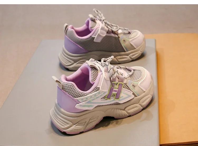 Boys & Girls Fashion Casual Sneakers Kids Flat Baby Toddler Outdoor Shoes Kids Trend Chic Running Shoes Basketball Shoes