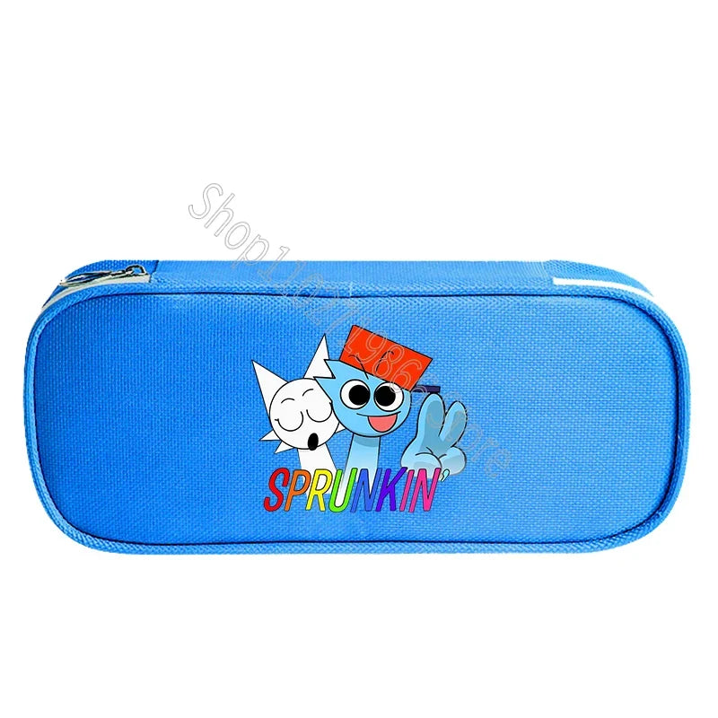 Sprunki Incredibox Cute Stationery Fashion Pencil Cases Cartoon Anime Game Print Bags School Office Supplies Pen Bag Party Gifts