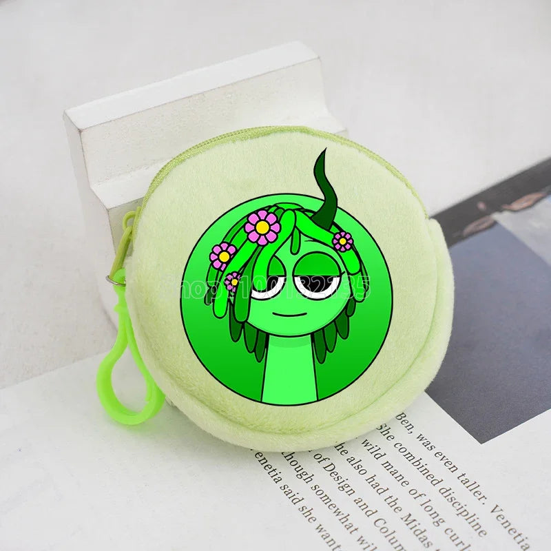 Sprunki Coin Purse Wallet Kawaii Game Cartoon Anime Portable Money Coin Storage Bag Cute Mini Card Purses Key Organiser Gifts