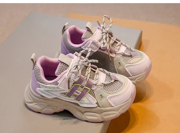 Boys & Girls Fashion Casual Sneakers Kids Flat Baby Toddler Outdoor Shoes Kids Trend Chic Running Shoes Basketball Shoes