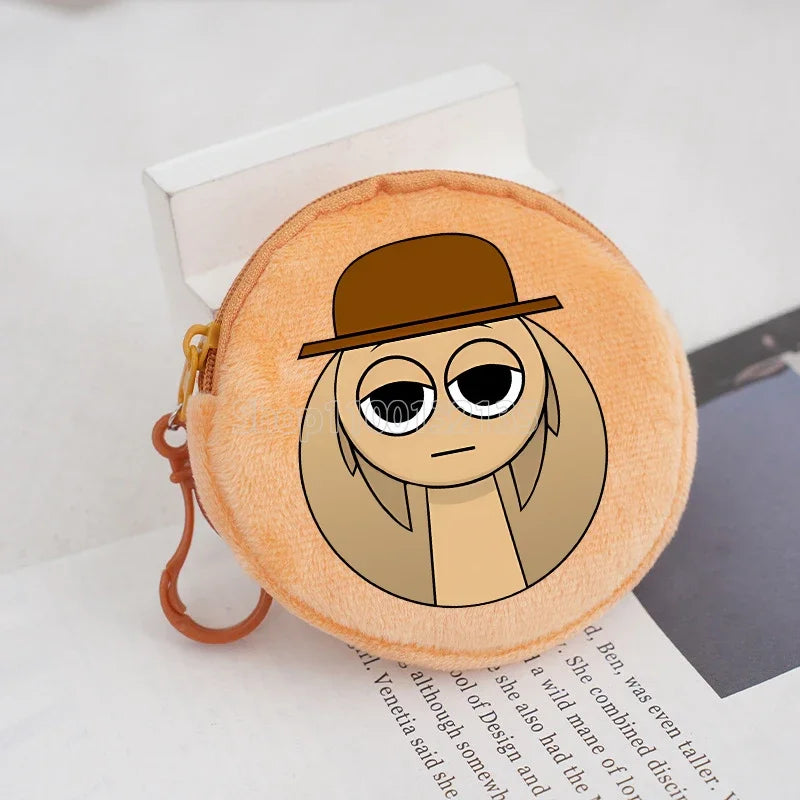 Sprunki Coin Purse Wallet Kawaii Game Cartoon Anime Portable Money Coin Storage Bag Cute Mini Card Purses Key Organiser Gifts