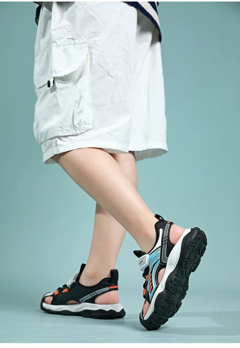 Kids Sandals Breathable Sports Shoes Anti-slip Covered Toe Summer New Arrival Children's Footwear Comfortable Lightweight