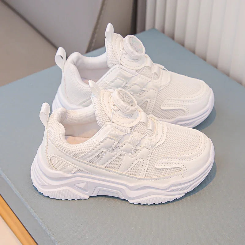 Kids Shoes for Boy Spring Autumn School Children White School Tennis Sneakers Breathable Fashion Girls Chunky Basketball Shoes