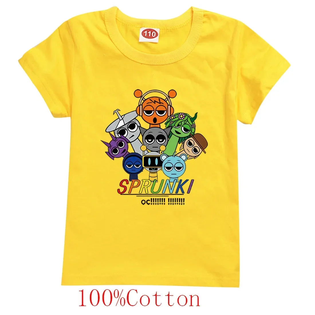 Spurki Horror Game Incrediblebox Printed Children's Short Sleeve T-shirt Summer Fashion Kid Tshirt Baby Tee Top Boy Girl Clothes