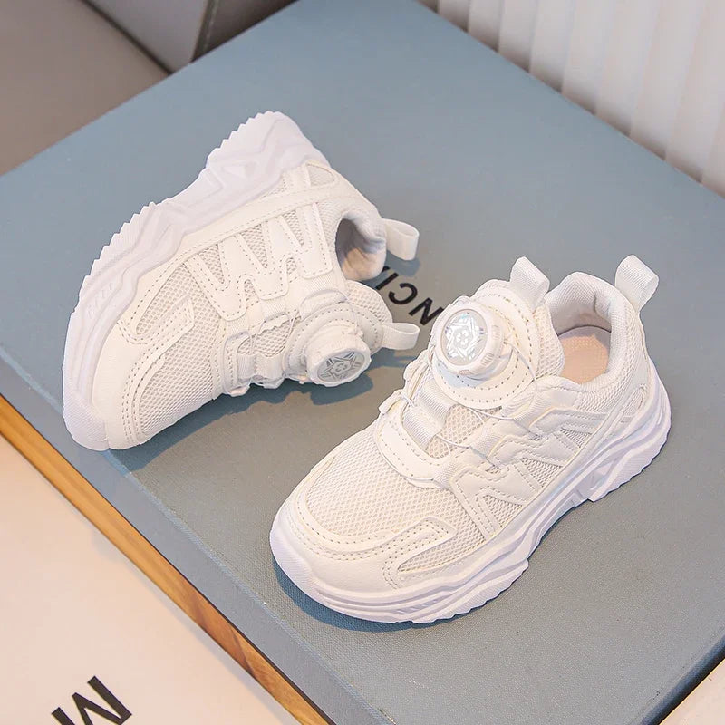 Kids Shoes for Boy Spring Autumn School Children White School Tennis Sneakers Breathable Fashion Girls Chunky Basketball Shoes