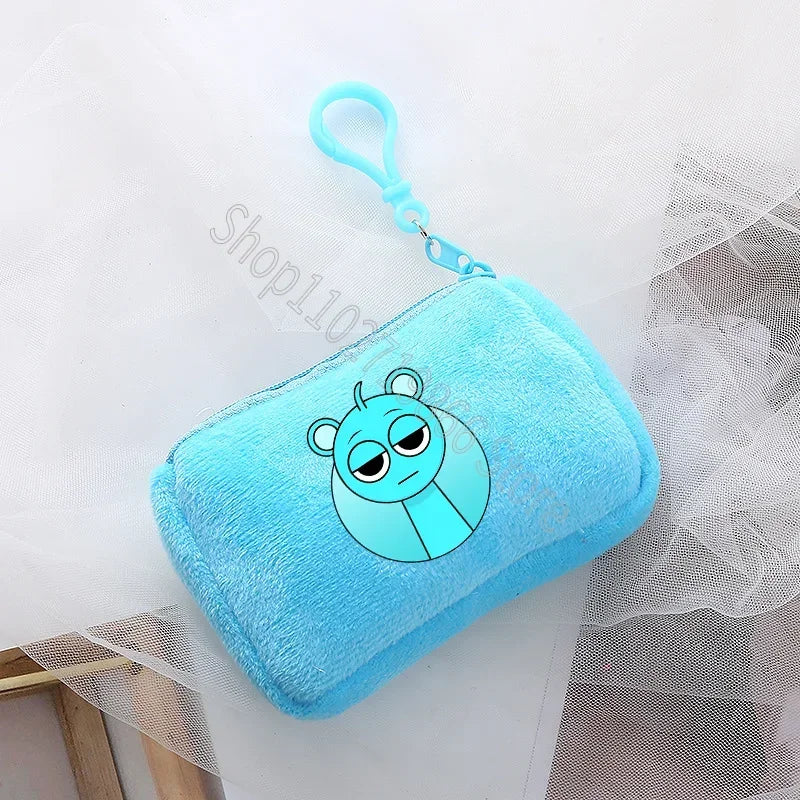 Sprunki Wallet Incredibox Cute Purse Cartoon Game Print Coin Purses Portable Large Capacity Fashion Wallets Birthday Party Gifts