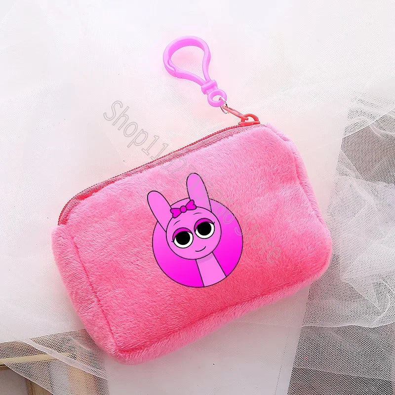 Sprunki Wallet Incredibox Cute Purse Cartoon Game Print Coin Purses Portable Large Capacity Fashion Wallets Birthday Party Gifts