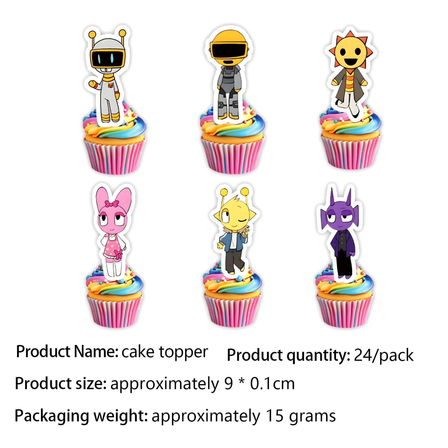 Sprunki Birthday Party Decorations Incredibox Set Game Tableware Tablecloth Plate Cup Balloon Cake Topper for Boys Girl Supplies