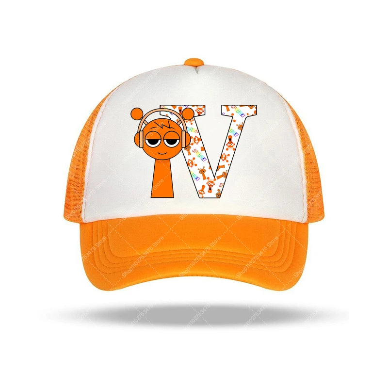 Sprunki Kids Cute Baseball Cap Children Cartoon Hats Boy Girl Anime Fashion Caps Summer Casual Hat Accessories Sunbonnet Gifts