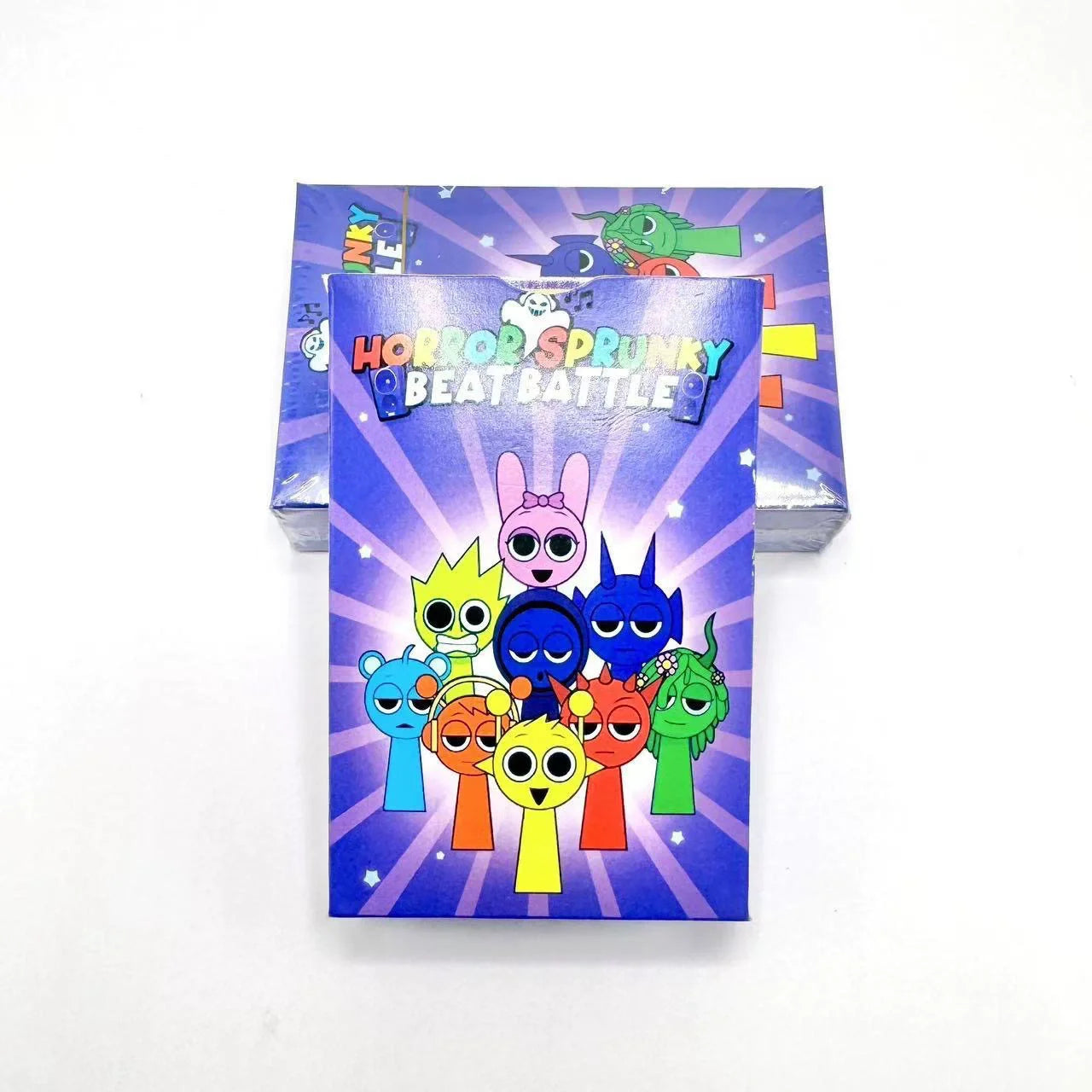 1 Box of 54PCS Sprunki Cartoon Card  Kawaii Spronki Collects Game Cards Anime Self Made Squirtle Cards Gift Toys