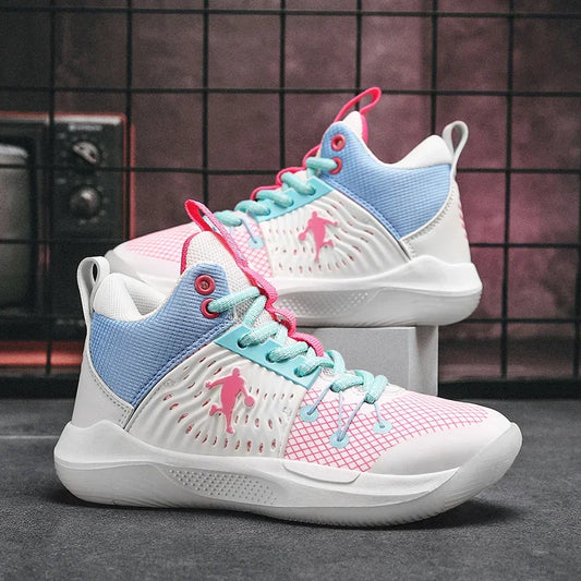 Brand Basketball Shoes For Kids Sneakers Non-Slip Cushion Boys Basketball Sneakers Sports Shoes Comfortable Children's Sneakers