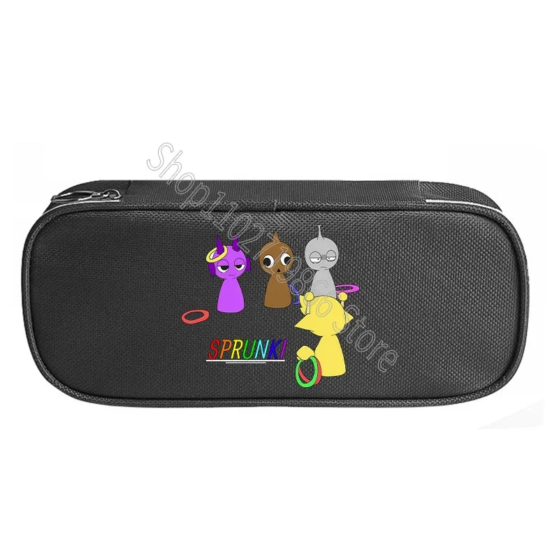 Sprunki Incredibox Cute Stationery Fashion Pencil Cases Cartoon Anime Game Print Bags School Office Supplies Pen Bag Party Gifts