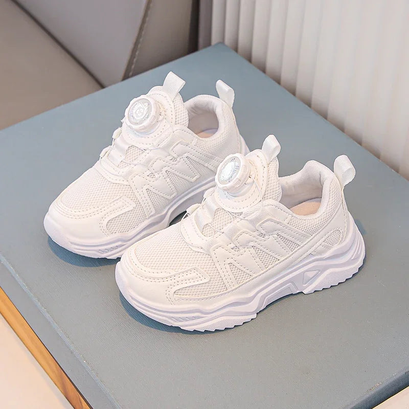 Kids Shoes for Boy Spring Autumn School Children White School Tennis Sneakers Breathable Fashion Girls Chunky Basketball Shoes